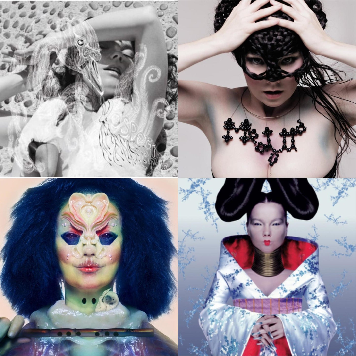 Bjork - Homogenic & Vespertine & Medulla & Utopia - LP Vinyl Bundle