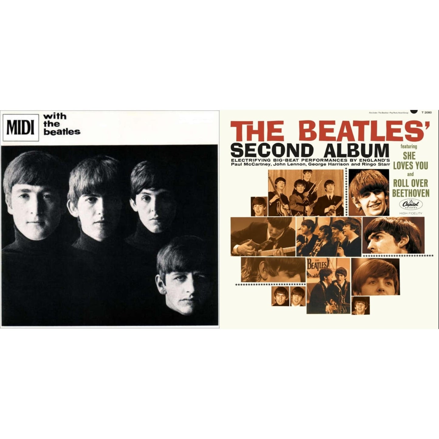 Beatles - With The Beatles & Beatles Second Album  - LP Vinyl Bundle
