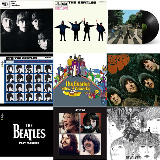 Beatles - Hard Day's Night & Help & Rubber Soul & With The Beatles & Yellow Submarine & Past Masters 1 & 2 & Revolver - Special Edition (Picture Disc) & Let It Be Special Edition & Abbey Road Anniversary - LP Vinyl Bundle