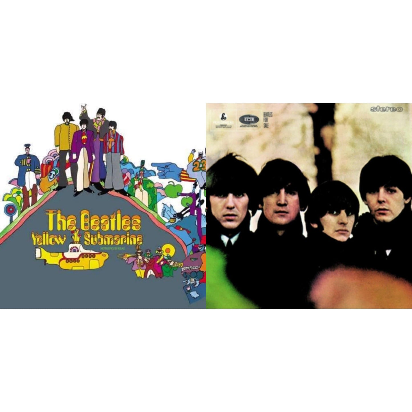 Beatles - Beatles For Sale & Yellow Submarine - LP Vinyl Bundle