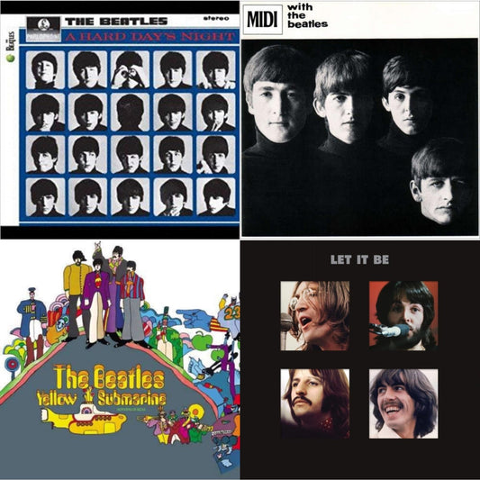 Beatles - Hard Day's Night & With The Beatles & Yellow Submarine & Let It Be Special Edition (Super Deluxe/Slipbox/Book/4LP/12Inch Ep Box Set)