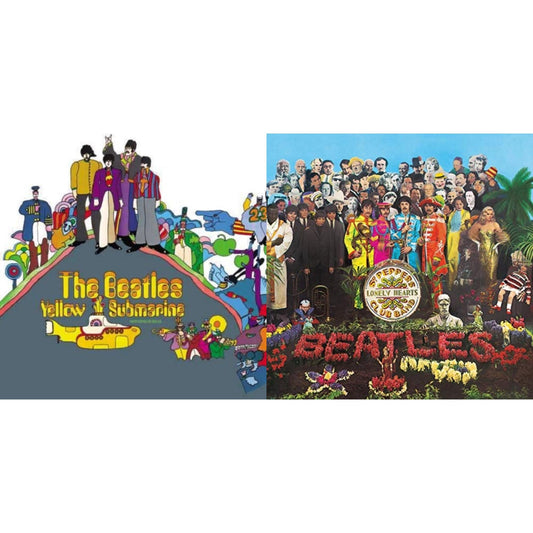 Beatles - Yellow Submarine & Sgt. Pepper's Lonely Hearts Club Band (2017 Stereo Mix/180G/Original Stencils) - LP Vinyl Bundle