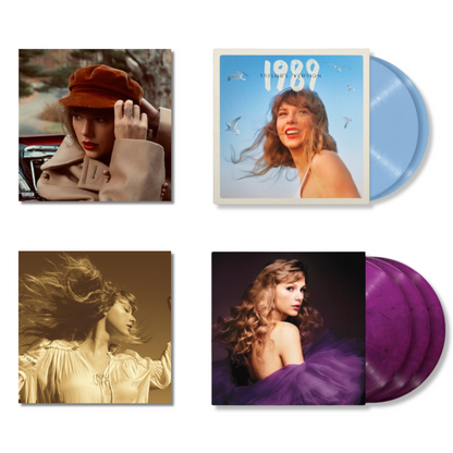 Taylor Swift - Fearless (Taylor's Version) (Gold Vinyl/3LP Vinyl) & Red (Taylor's Version) (4LP Vinyl) & 1989 (Taylor's Version) (2LP Vinyl/Crystal Skies Blue Vinyl) & Speak Now (Taylor's Version) (Orchid Marbled Vinyl/3LP Vinyl) - Bundle Vinyl Record