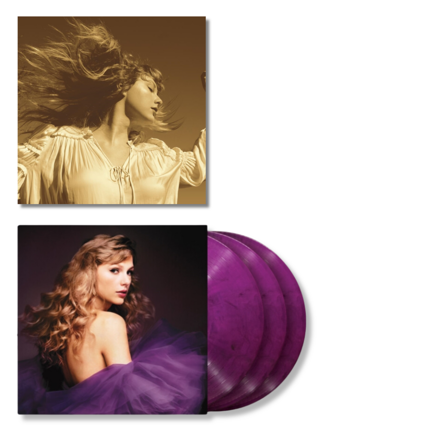 Taylor Swift - Fearless (Taylor's Version) (Gold Vinyl/3LP) & Speak Now (Taylor's Version) (Orchid Marbled Vinyl/3LP)