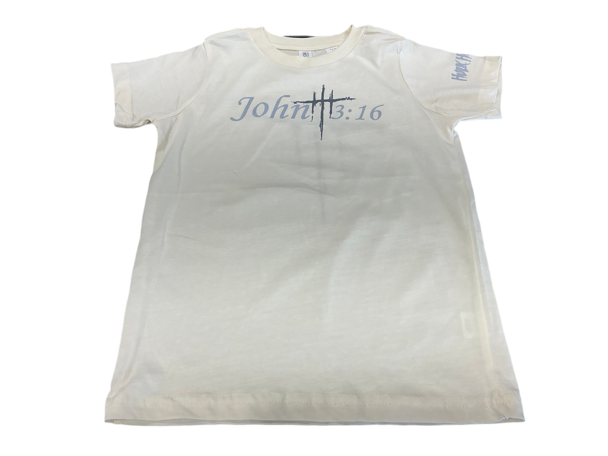 Beige John 3:16 Youth T-Shirt
