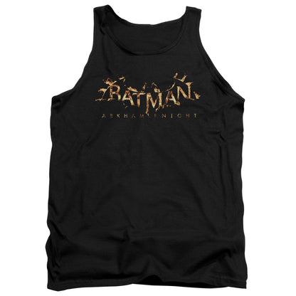 Batman Arkham Knight Ak Flame Logo Mens Tank Top Shirt Black