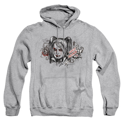Batman Arkham Knight Hq Sketch Mens Hoodie Athletic Heather Officially Licensed