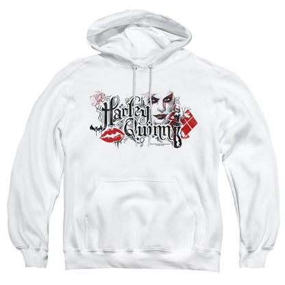 Batman Arkham Knight Lips Mens Hoodie White Officially Licensed