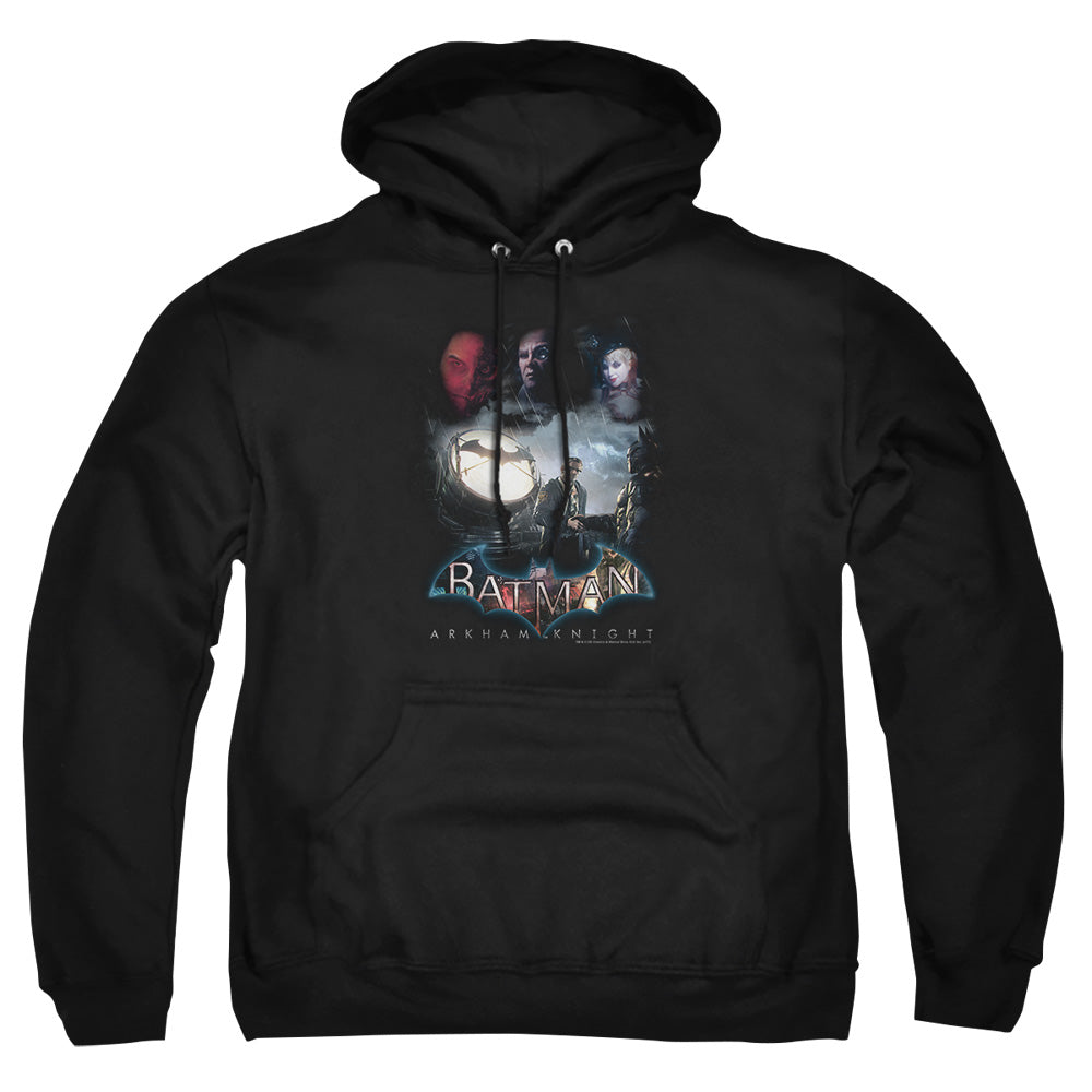 Batman Arkham Knight Villain Storm Mens Hoodie Black Officially Licensed
