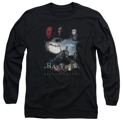 Batman Arkham Knight Villain Storm Mens Long Sleeve Shirt Black Officially Licensed