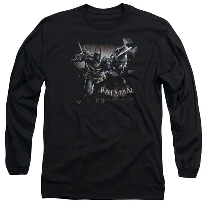 Batman Arkham Knight Grapple Mens Long Sleeve Shirt Black Officially Licensed