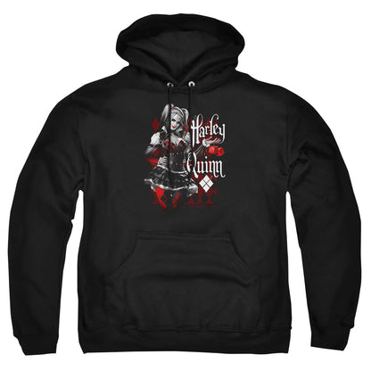 Batman Arkham Knight Dice Mens Hoodie Black Officially Licensed
