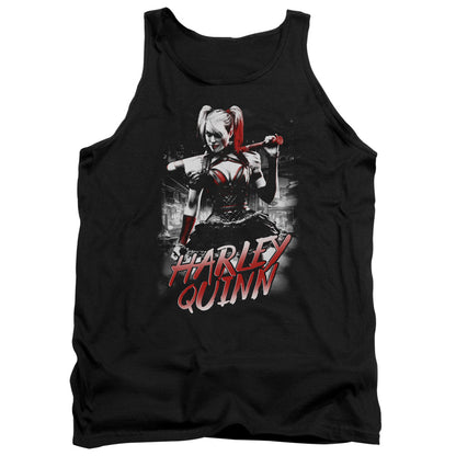 Batman Arkham Knight Quinn City Mens Tank Top Shirt Black