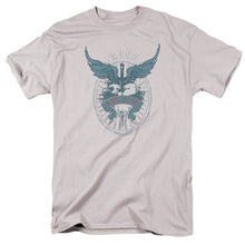 Load image into Gallery viewer, Bon Jovi Winged Heart Mens T Shirt Silver