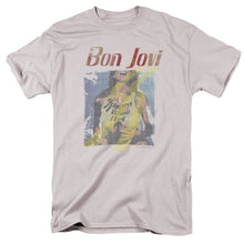 Load image into Gallery viewer, Bon Jovi Slippery When Wet Girl Mens T Shirt Silver