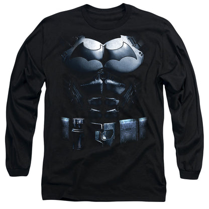 Batman Arkham Origins Costume Mens Long Sleeve Shirt Black Officially Licensed