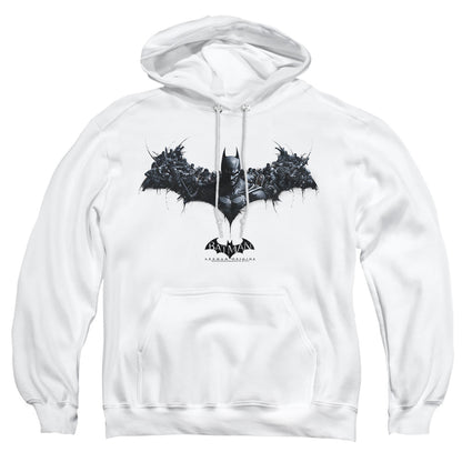 Batman Arkham Origins Bat Of Enemies Mens Hoodie White Officially Licensed