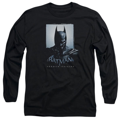 Batman Arkham Origins Two Sides Mens Long Sleeve Shirt Black Officially Licensed