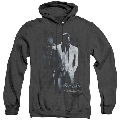 Batman Arkham Origins Black Mask Mens Heather Hoodie Black Officially Licensed