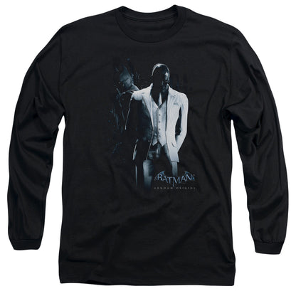 Batman Arkham Origins Black Mask Mens Long Sleeve Shirt Black Officially Licensed