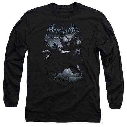 Batman Arkham Origins Out Of The Shadows Mens Long Sleeve Shirt Black Officially Licensed