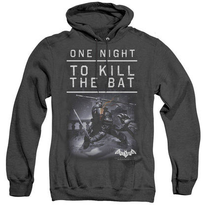 Batman Arkham Origins One Night Mens Heather Hoodie Black Officially Licensed