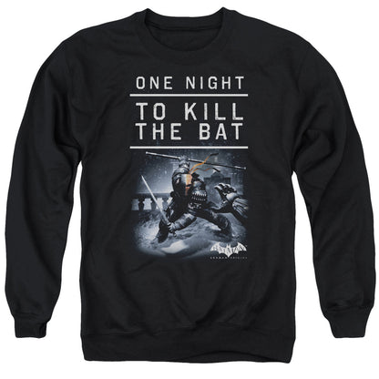 Batman Arkham Origins One Night Mens Crewneck Sweatshirt Black