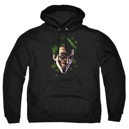 Batman Arkham Origins Joker Grim Mens Hoodie Black Officially Licensed