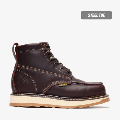 Frontier Dual 6" Moc Toe (Steel Toe) Bonanza Boots