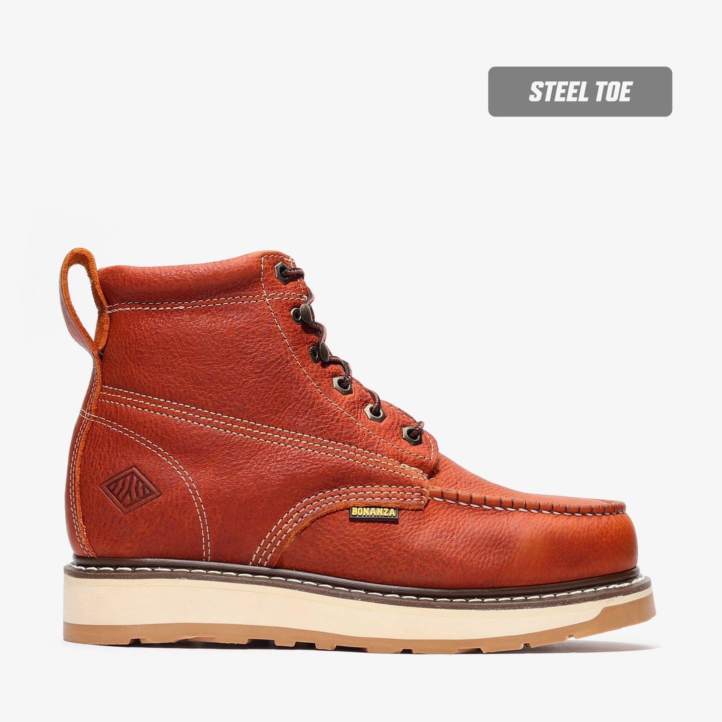 Frontier Dual 6" Moc Toe (Steel Toe) Bonanza Boots