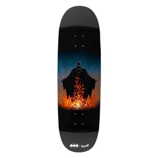 Welcome x Batman Bat Flames on Boline 2.0 Deck - 9.5ƒ?? Black