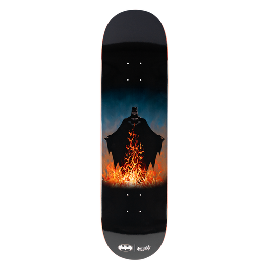Welcome x Batman Bat Flames on Popsicle Deck - 8.5ƒ?? Black