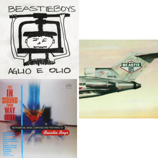 Beastie Boys - Aglio E Olio & Licensed To Ill (30Th Anniversary Edition) & In Sound From Way Out (180G) - LP Vinyl Bundle