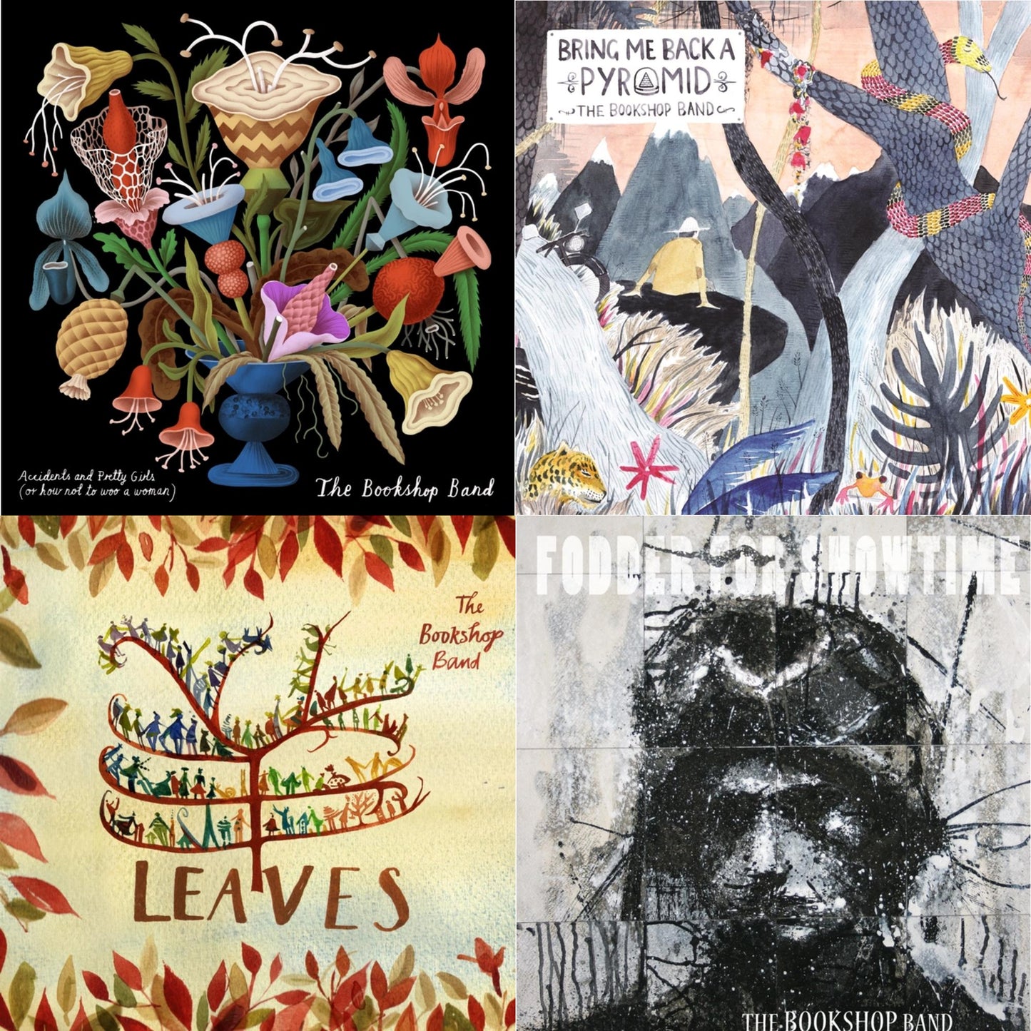 Bookshop Band - Accidents & Pretty Girls & Bring Me Back A Pyramid & Leaves & Fodder For Showtime - CD Bundle