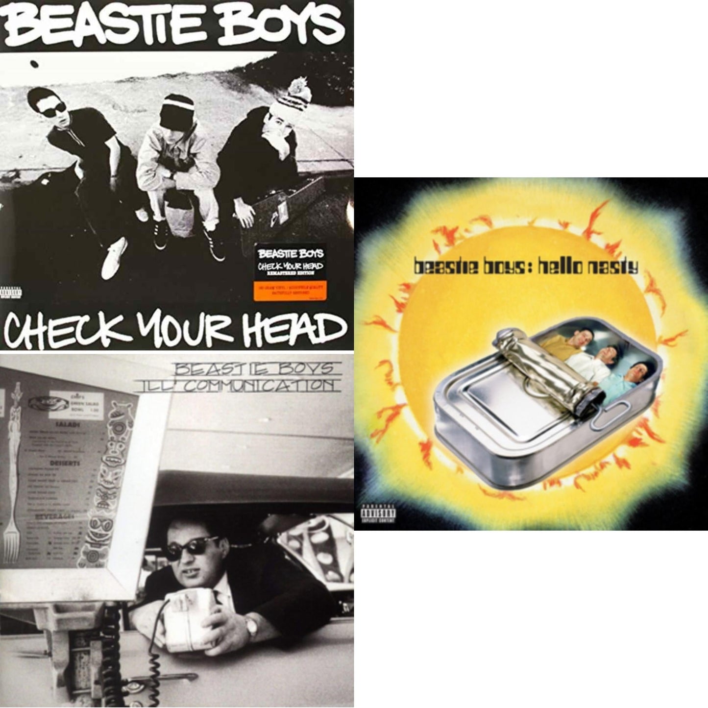 Beastie Boys - Check Your Head & Ill Communication & Hello Nasty - LP Vinyl Bundle