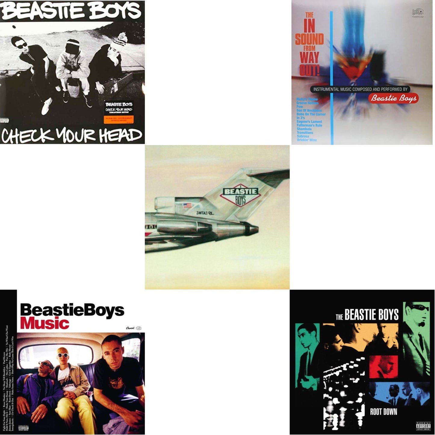 Beastie Boys - Check Your Head & Beastie Boys Music (2LP) & Licensed To Ill (30Th Anniversary Edition) & In Sound From Way Out (180G) & Root Down Ep