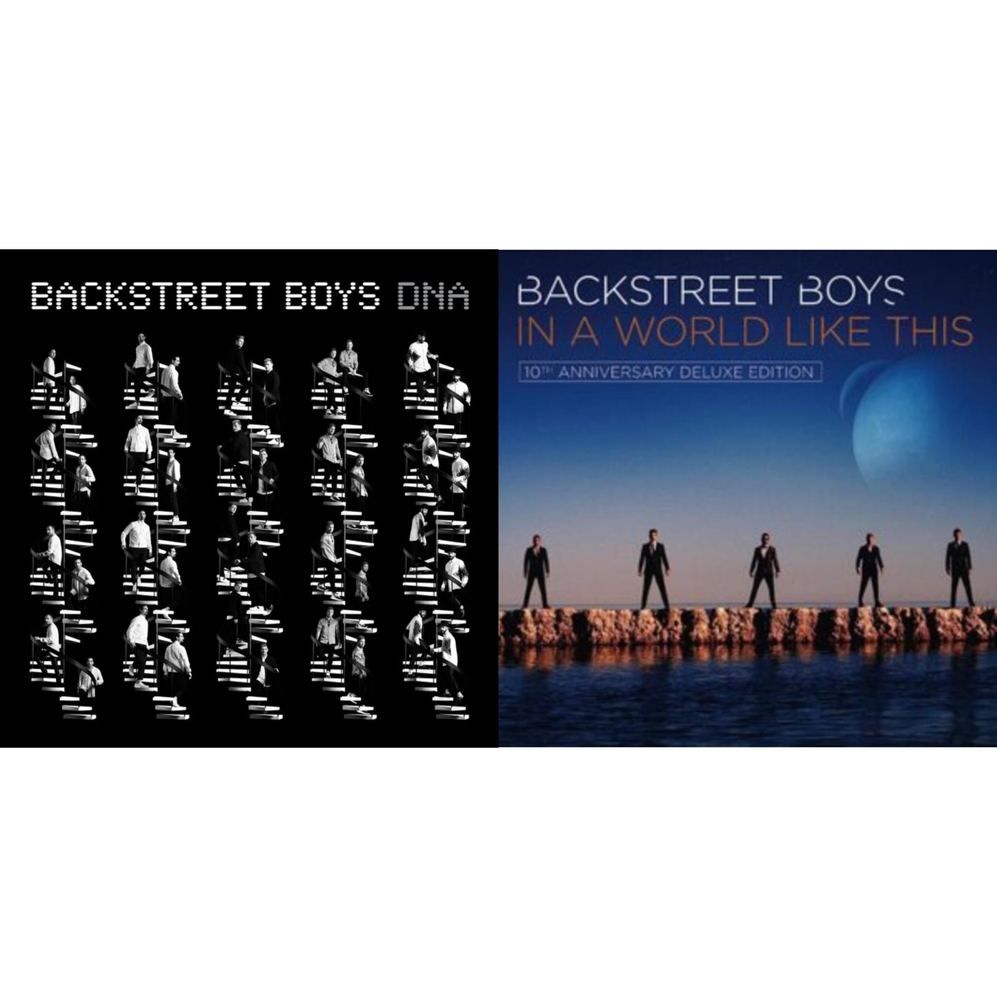 Backstreet Boys - Dna (150G/Black LP Vinyl/Gatefold Jacket)(Dl Code) & In A World Like This (10Th Anniversary/Deluxe Edition/2LP)