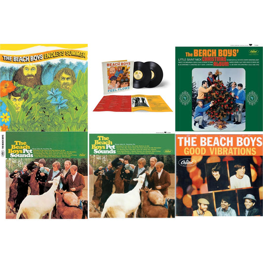 Beach Boys - Endless Summer & Feel Flows: The Sunflower & Surf's Up Sessions 1969-1971 (2LP) & Beach Boys' Christmas Album (Mono) & Pet Sounds (Mono) & Pet Sounds (Stereo) & Good Vibrations (Orange/Yellow Swirl-Marble LP Vinyl)