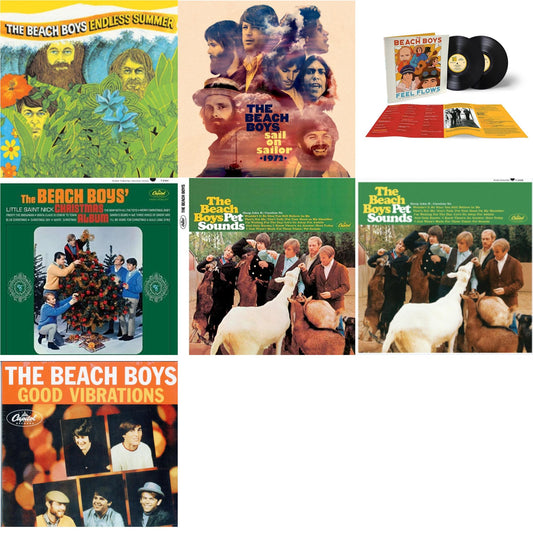 Beach Boys - Endless Summer & Sail On Sailor (2LP/7Inch) & Feel Flows: The Sunflower & Surf's Up Sessions 1969-1971 (2LP) & Beach Boys' Christmas Album (Mono) & Pet Sounds (Mono) & Pet Sounds (Stereo) & Good Vibrations (Orange/Yellow Swirl-Marble LP