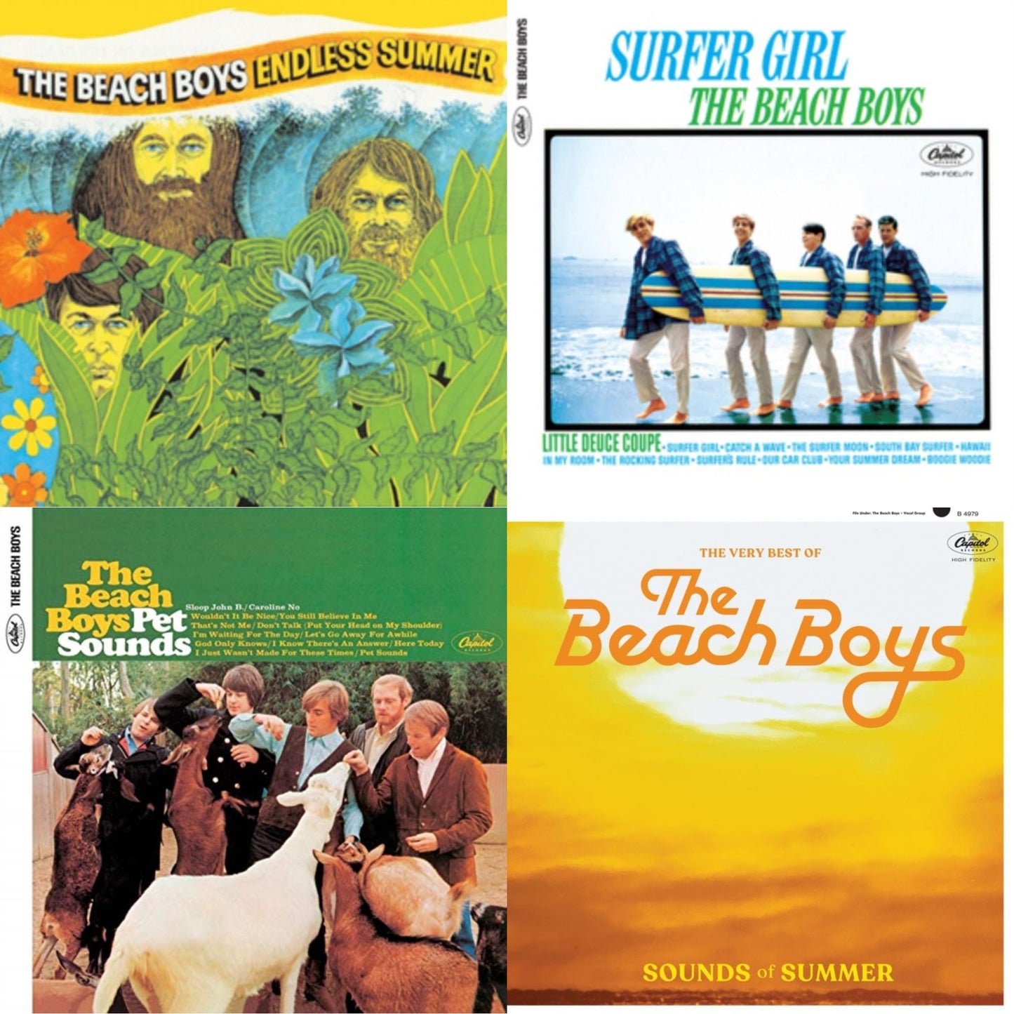 Beach Boys - Endless Summer & Sounds Of Summer: The Very Best Of The Beach Boys (Remastered/2LP) & Pet Sounds (Mono) & Surfer Girl (75Th Anniversary)