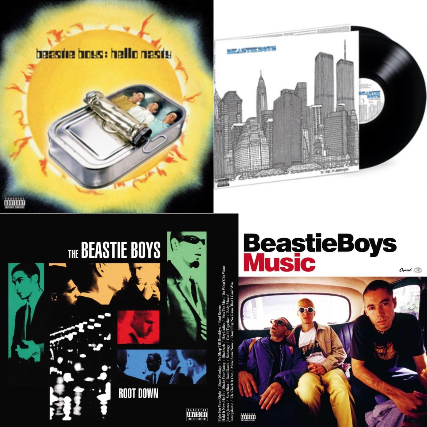 Beastie Boys - Hello Nasty & Beastie Boys Music (2LP) & To The 5 Boroughs (180G/2LP) & Root Down Ep