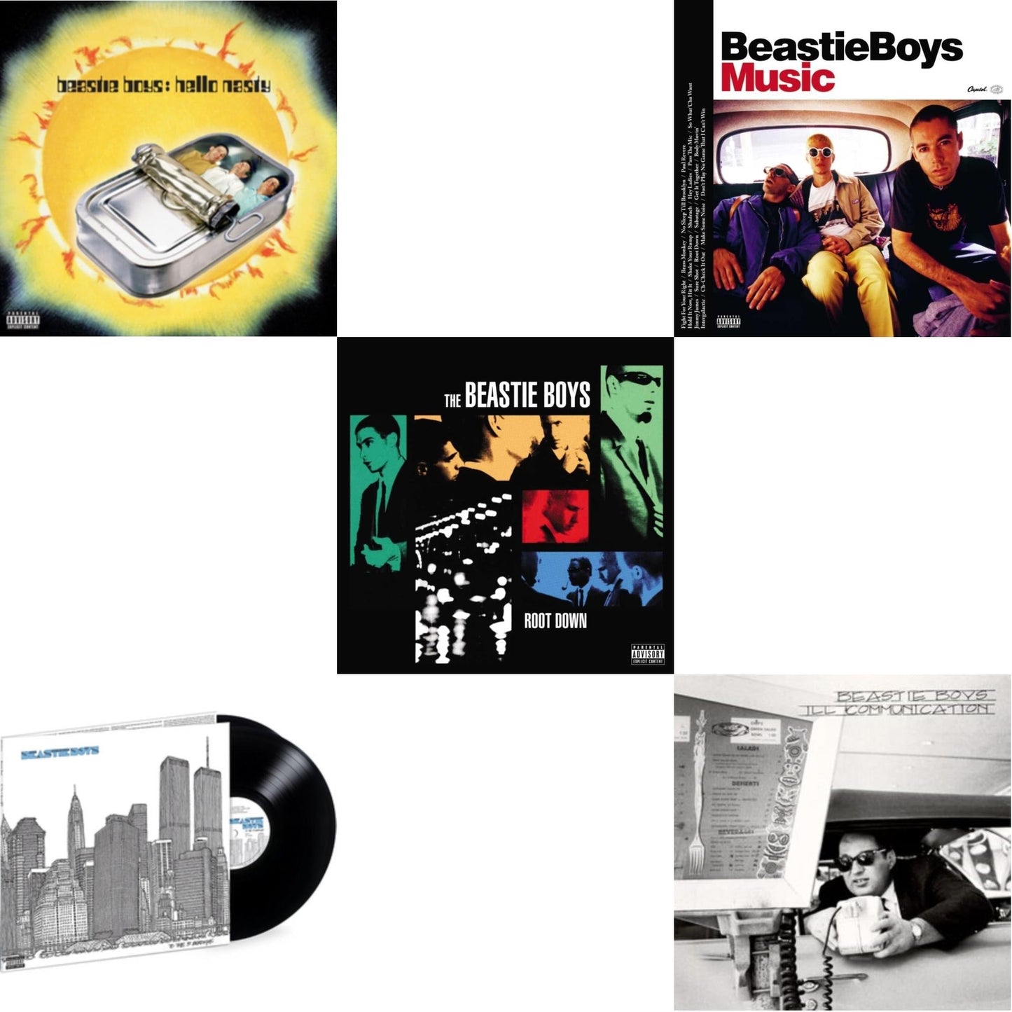 Beastie Boys - Hello Nasty & Ill Communication (30Th Anniversary Deluxe Edition) (3LP) & Beastie Boys Music (2LP) & To The 5 Boroughs (180G/2LP) & Root Down Ep