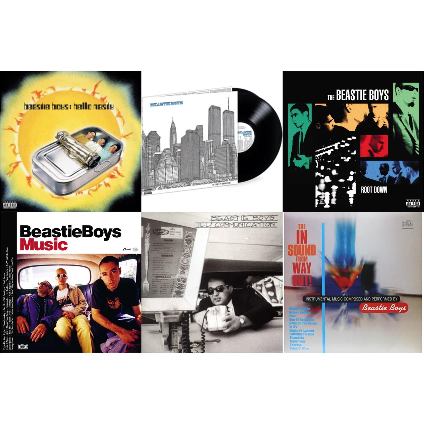 Beastie Boys - Ill Communication & Hello Nasty & Beastie Boys Music (2LP) & In Sound From Way Out (180G) & To The 5 Boroughs (180G/2LP) & Root Down Ep
