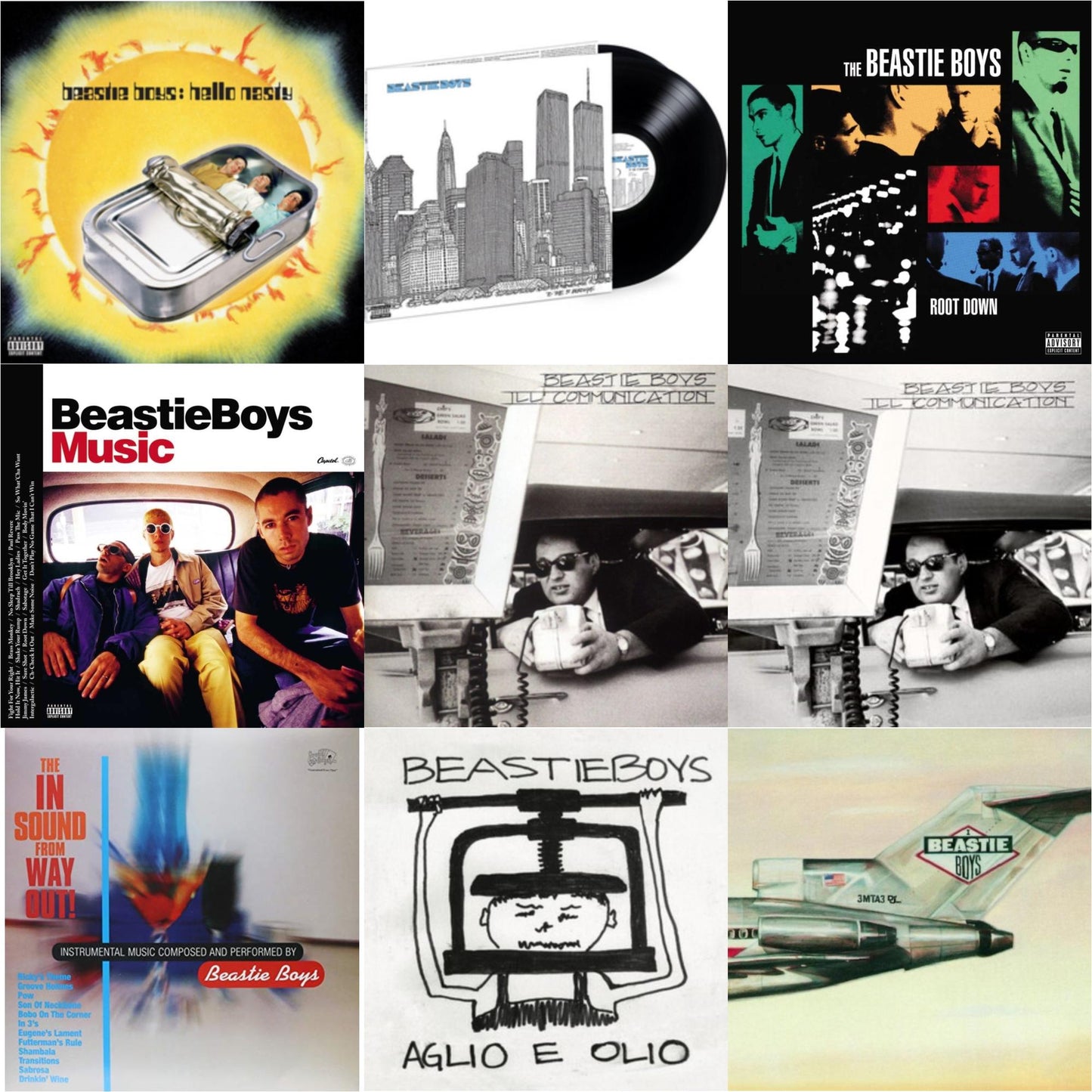 Beastie Boys - Ill Communication & Hello Nasty & Aglio E Olio & Ill Communication (30Th Anniversary Deluxe Edition) (3LP) & Beastie Boys Music (2LP) & Licensed To Ill (30Th Anniversary Edition) & In Sound From Way Out (180G) & To The 5 Boroughs