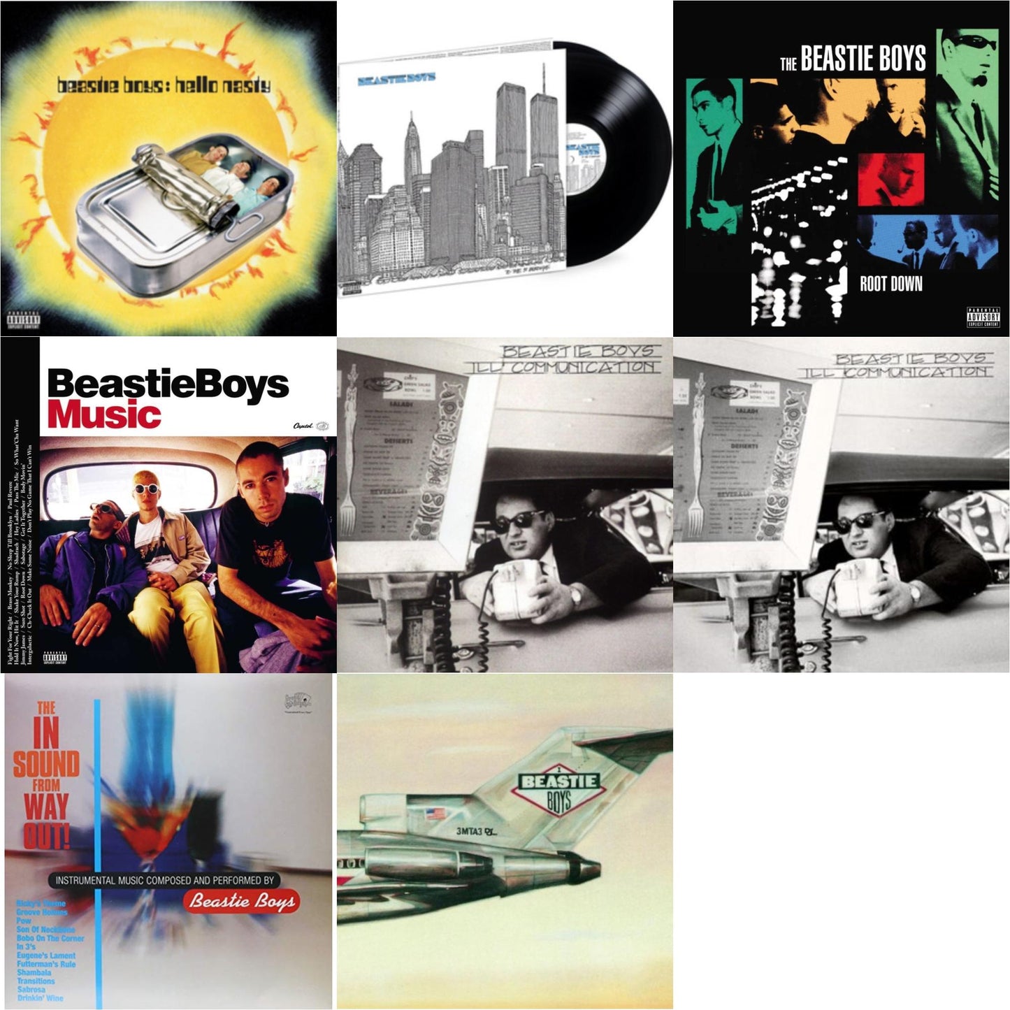 Beastie Boys - Ill Communication & Hello Nasty & Ill Communication (30Th Anniversary Deluxe Edition) (3LP) & Beastie Boys Music (2LP) & Licensed To Ill (30Th Anniversary Edition) & In Sound From Way Out (180G) & To The 5 Boroughs (180G/2LP) & Root