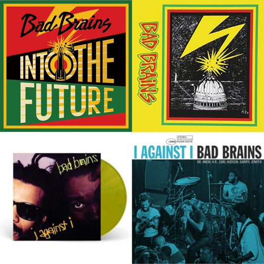 Bad Brains - Into The Future (Green, Yellow, Red Splatter LP Vinyl) & Bad Brains & I Against I (Plutonium LP Vinyl) & I Against I - Punk Note