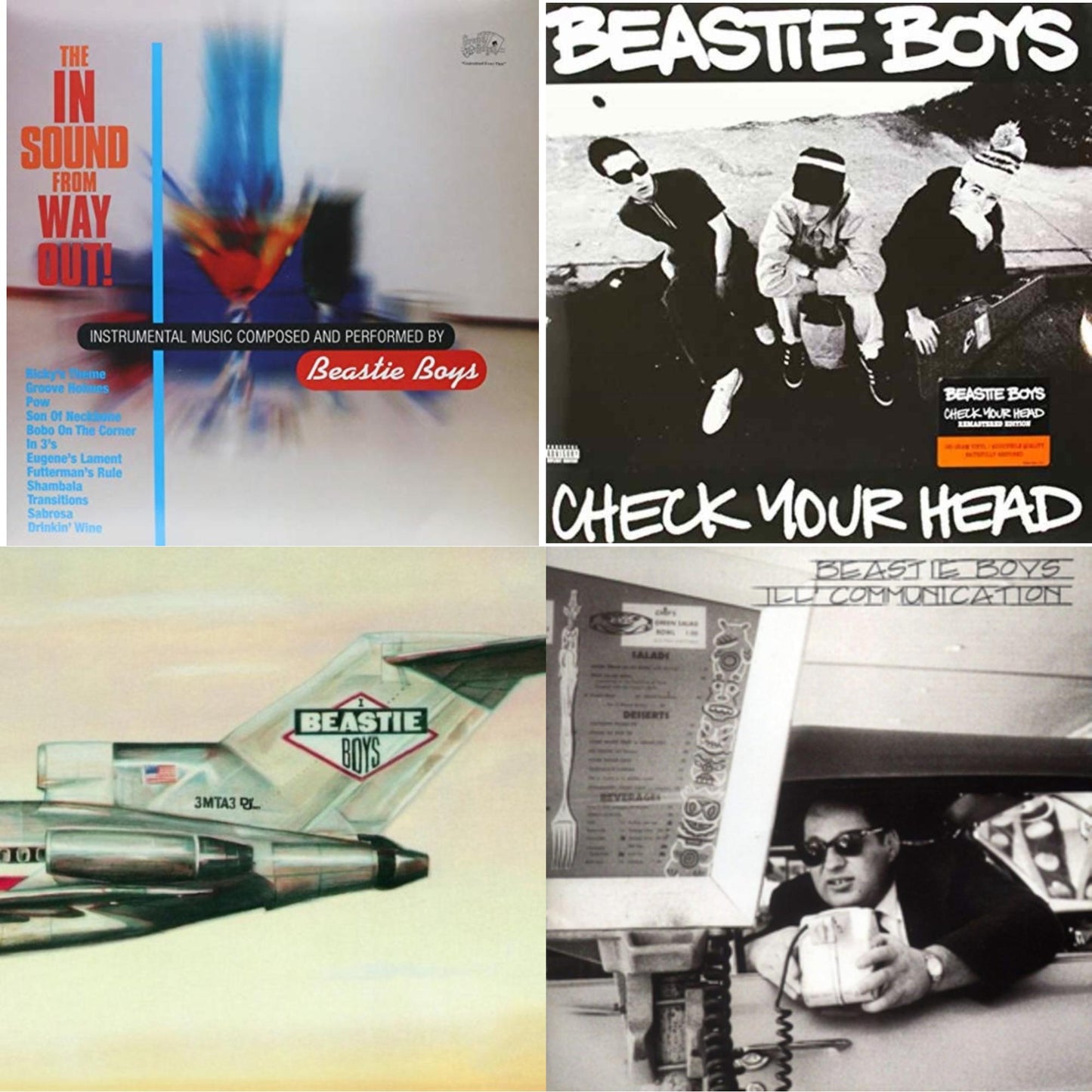 Beastie Boys - Check Your Head & Ill Communication & Licensed To Ill (30Th Anniversary Edition) & In Sound From Way Out (180G) - LP Vinyl Bundle