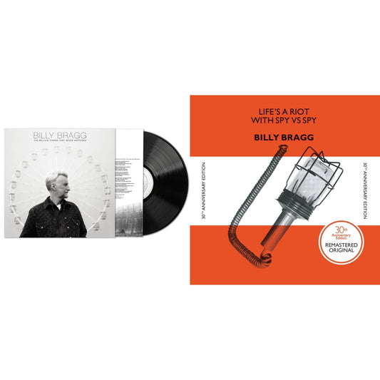 Billy Bragg - Life's A Riot With Spy Vs. Spy (30Th Anniversary) (180G) & Million Things That Never Happened - LP Vinyl Bundle