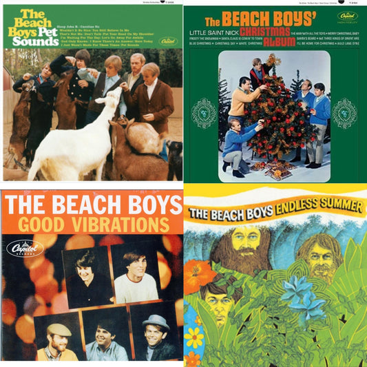 Beach Boys - Endless Summer & Beach Boys' Christmas Album (Mono) & Pet Sounds (Stereo) & Good Vibrations (Orange/Yellow Swirl-Marble LP Vinyl)