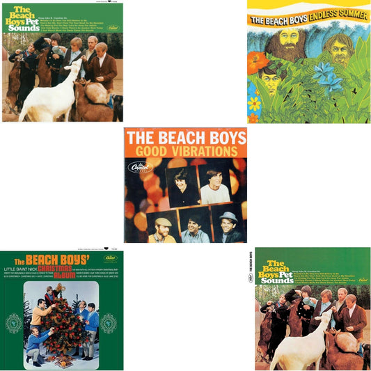 Beach Boys - Endless Summer & Beach Boys' Christmas Album (Mono) & Pet Sounds (Mono) & Pet Sounds (Stereo) & Good Vibrations (Orange/Yellow Swirl-Marble LP Vinyl)